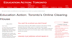 Desktop Screenshot of educationactiontoronto.com